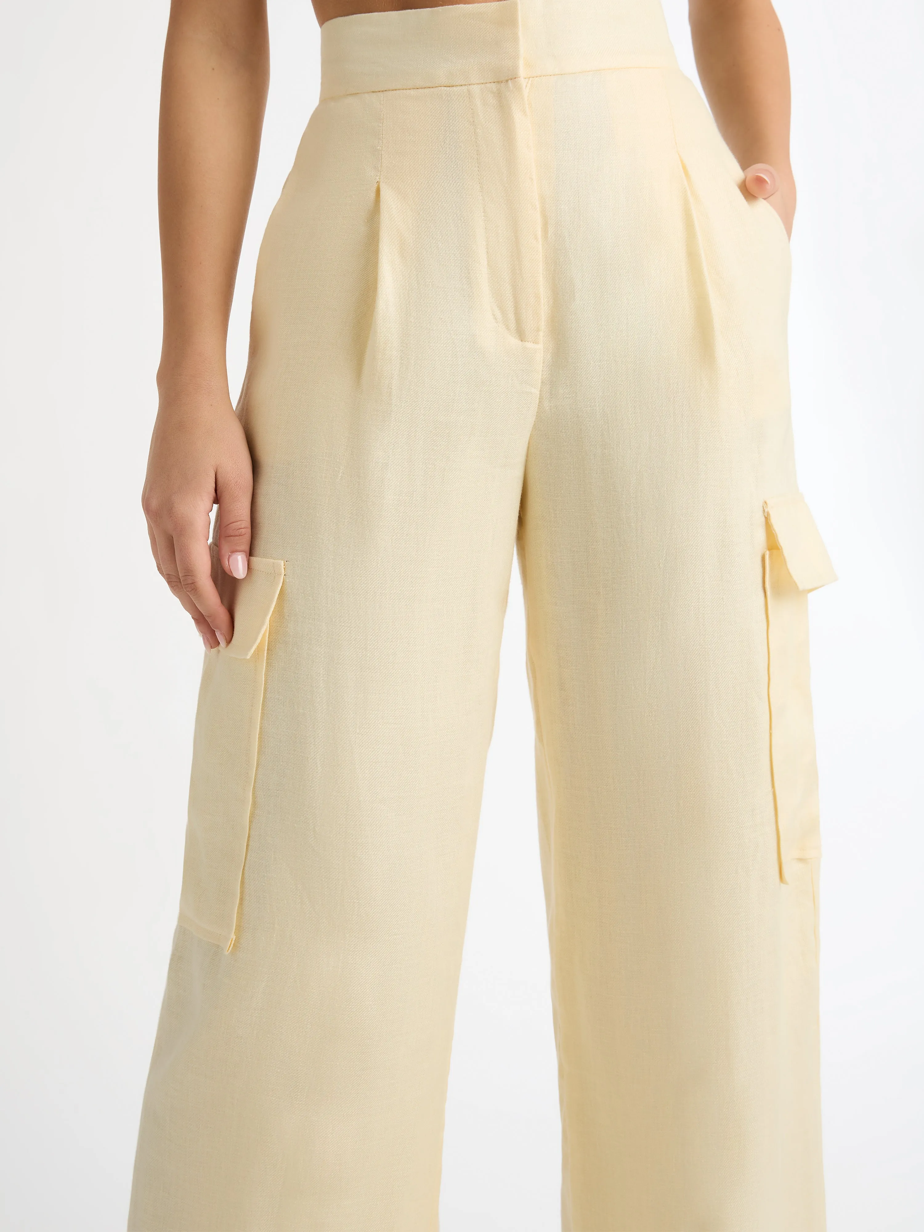 MILA LINEN CARGO PANT