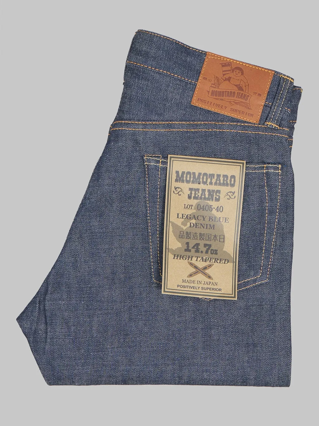 Momotaro 0405-40 14.7oz "Legacy Blue" High Tapered Jeans