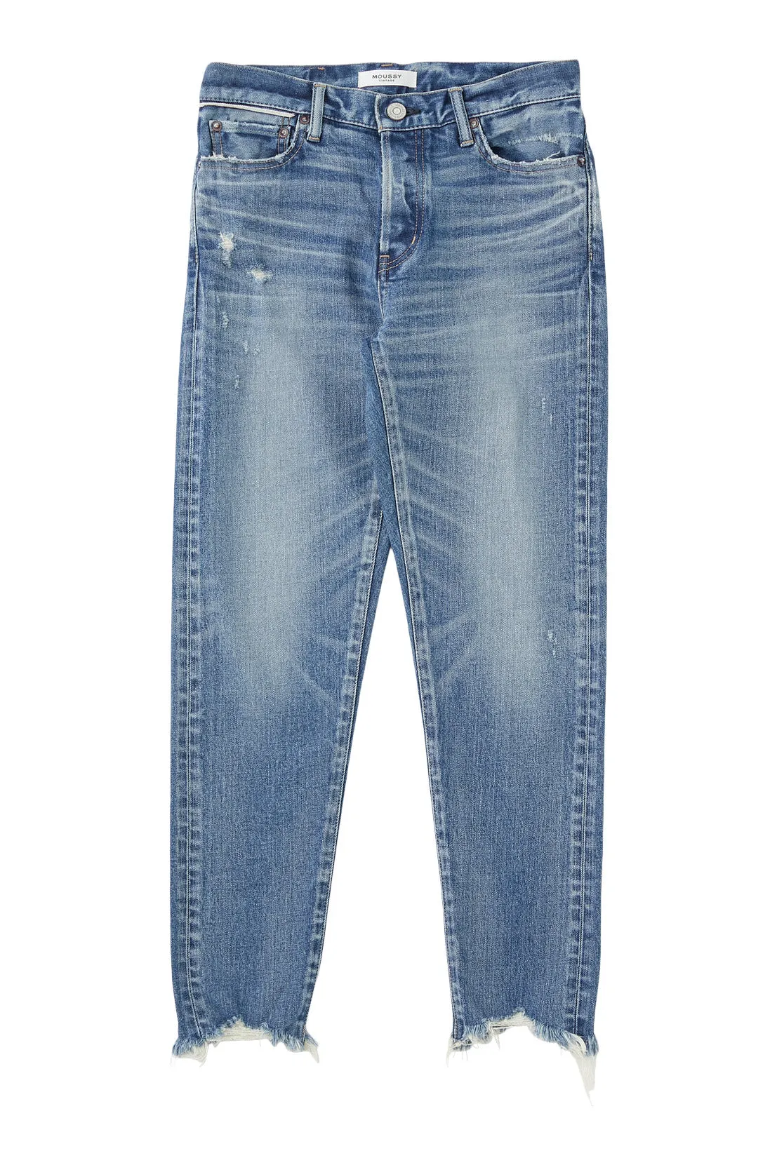 Moussy Denim Avenal Tapered Jeans in Blue