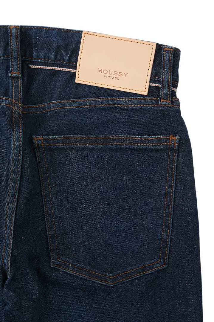 Moussy Denim Shandon Skinny Jeans in Dark Blue