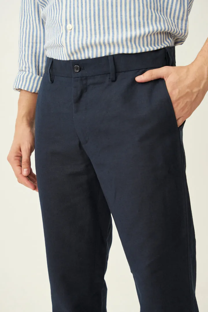 Nautical Navy Linen Pants