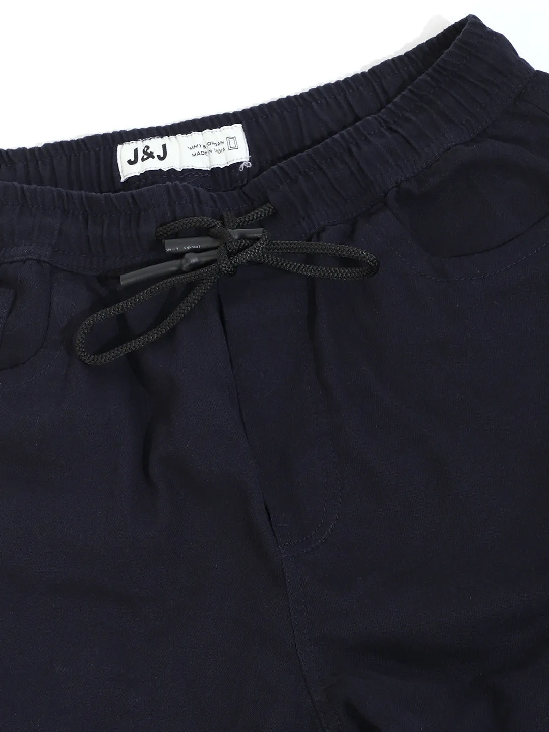 Navy Cotton Stretch Cargo