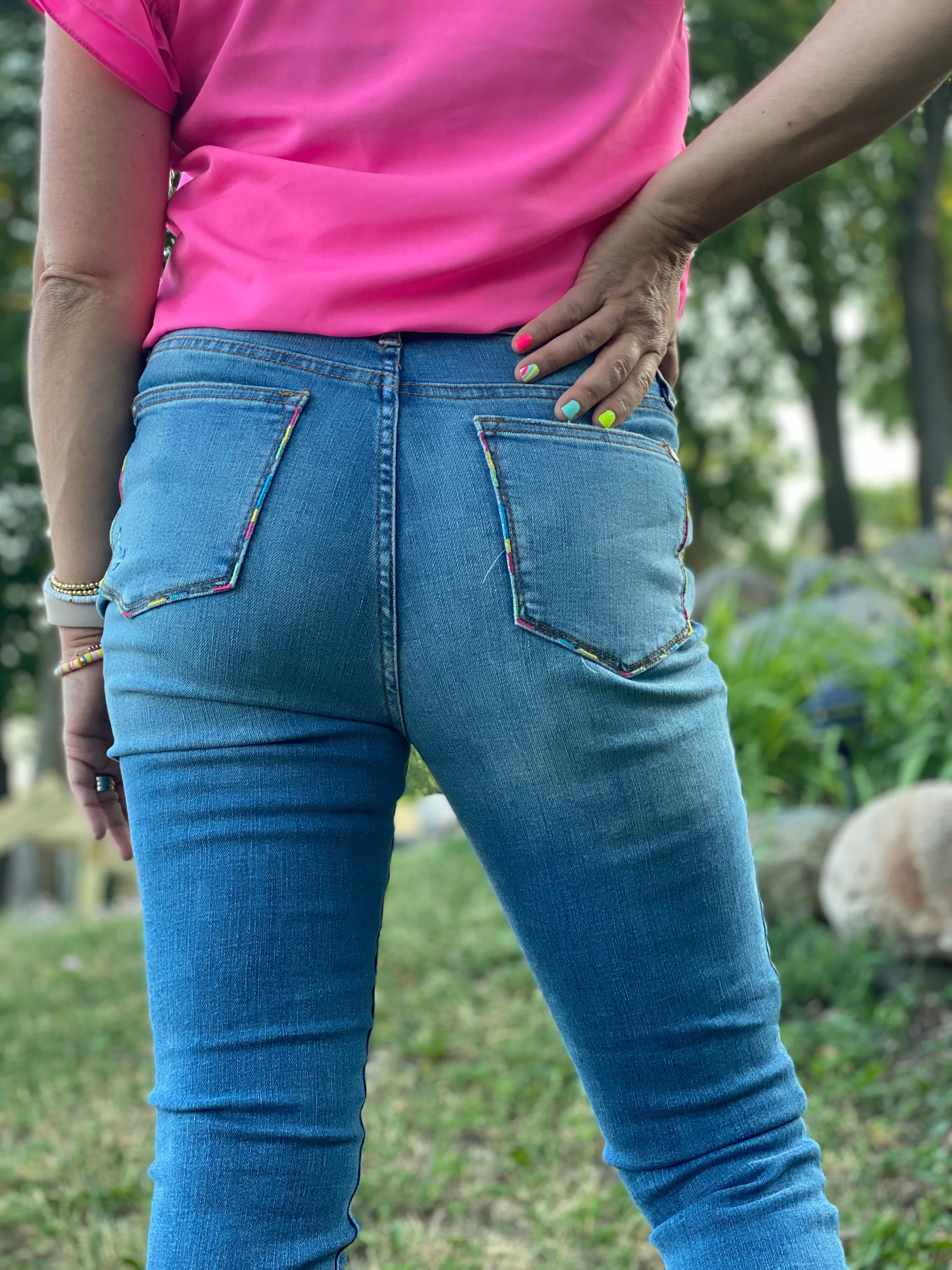 Neon Judy Blue Skinnies