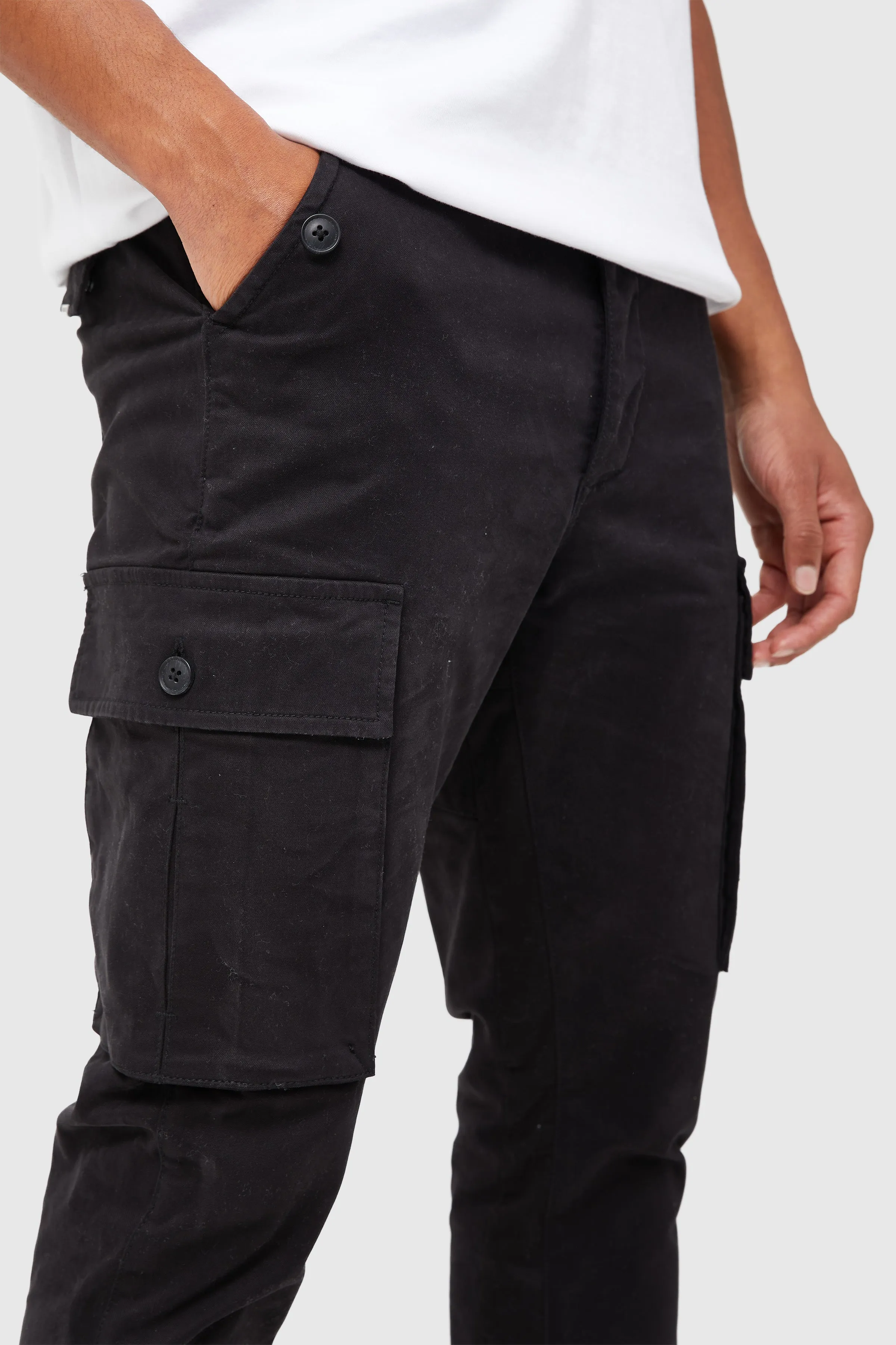 NOMAD CARGO FLARE PANT - BLACK