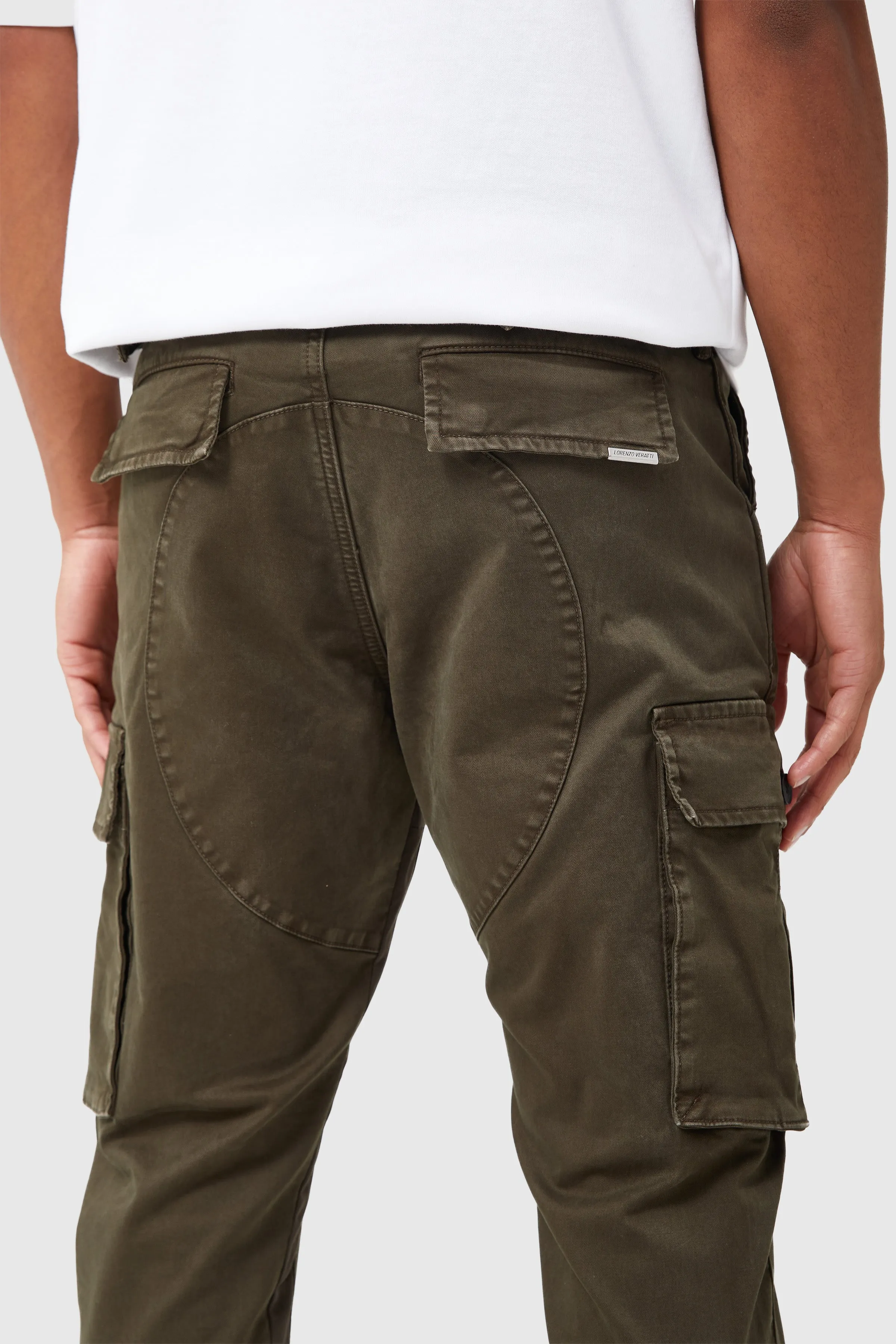 NOMAD CARGO FLARE PANT - KHAKI