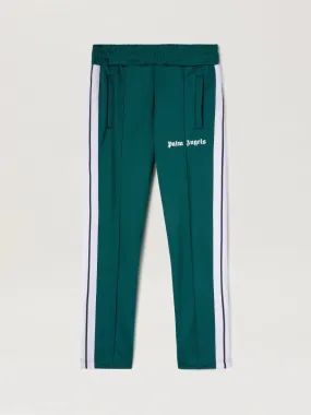 Palm Angels Green Polyester Classic Logo Track Pants