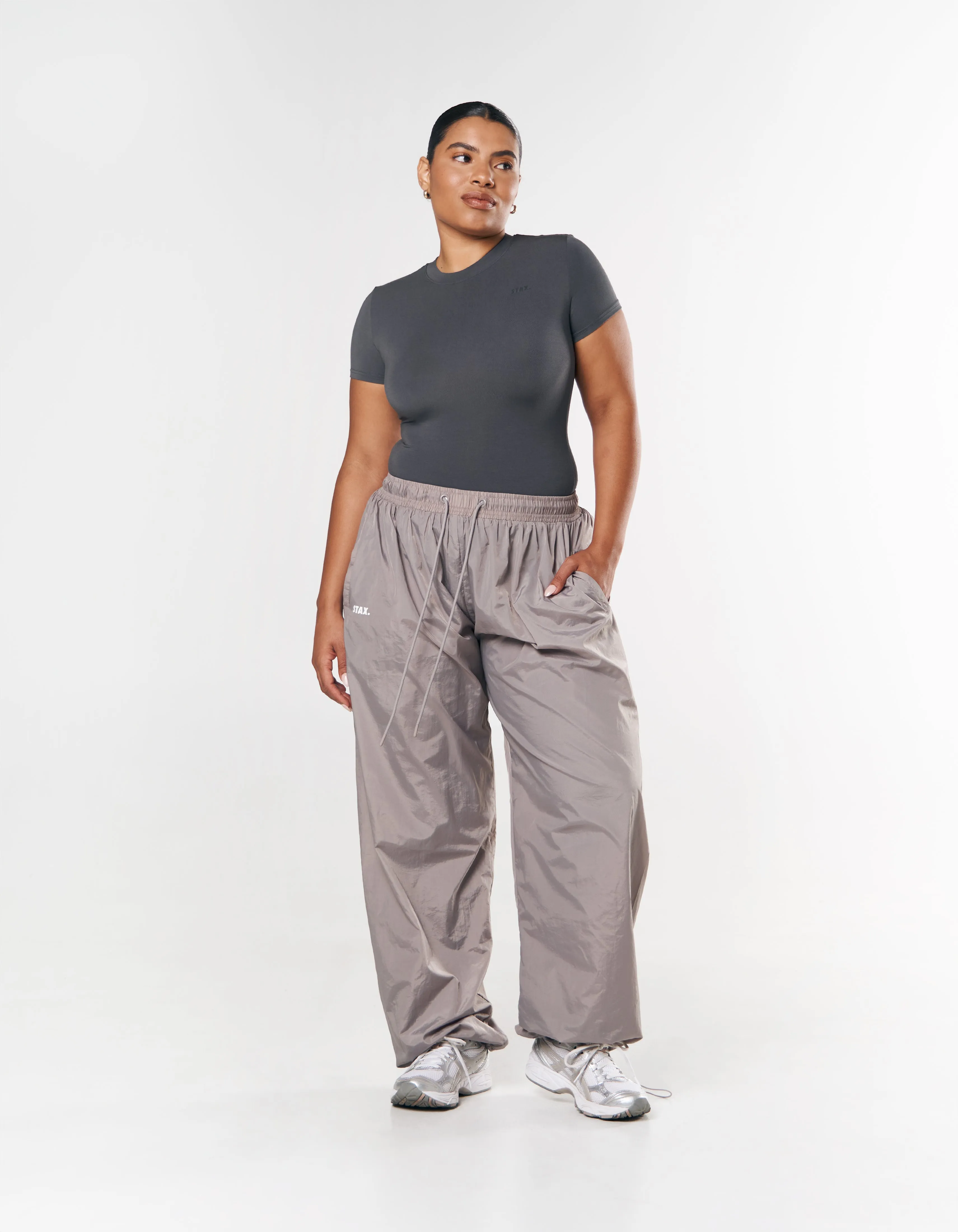 Parachute Pants- Grey