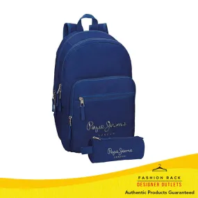 Pepe Jeans Harlow School Backpack Royal Blue