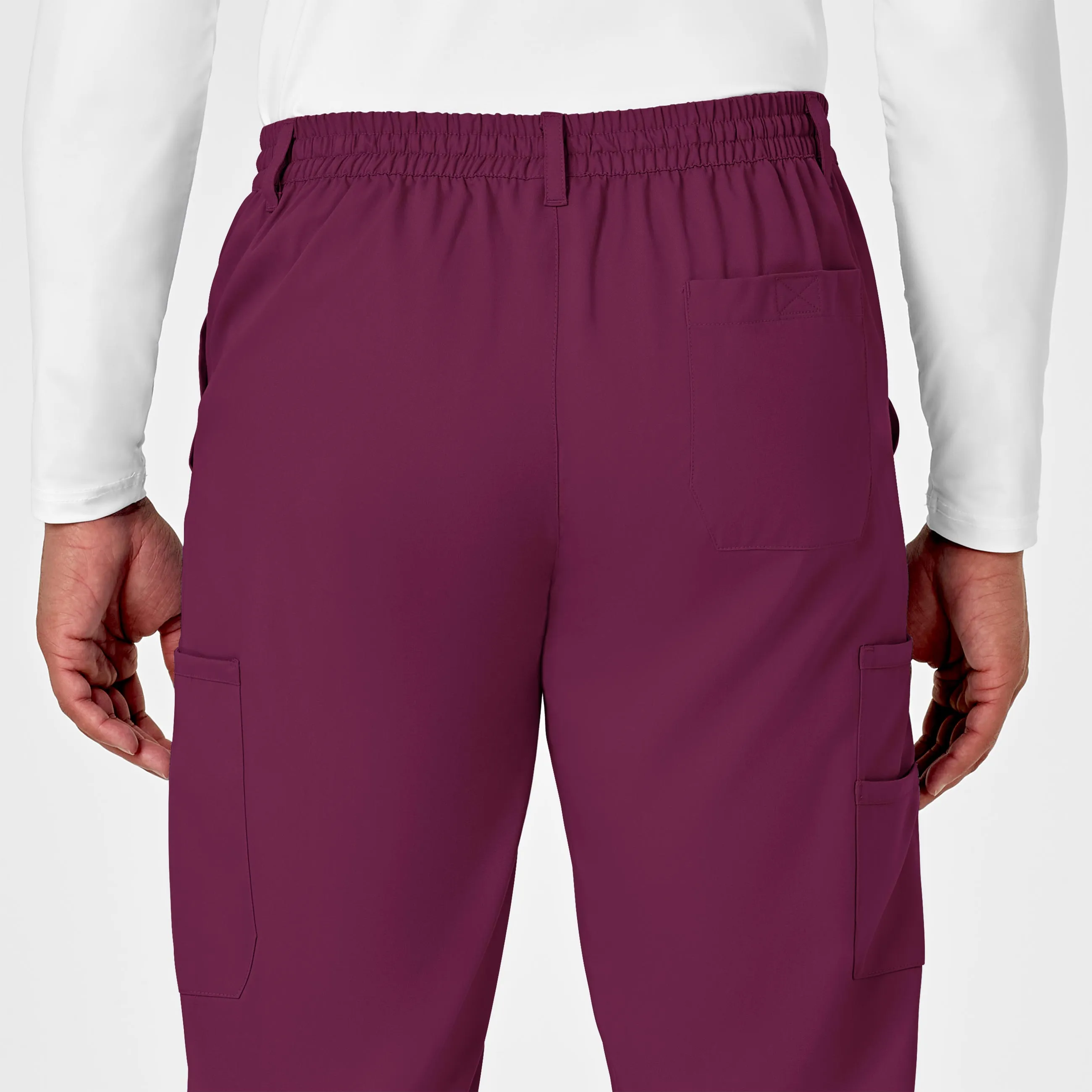 PRO Men's Cargo Scrub Pant - Wine