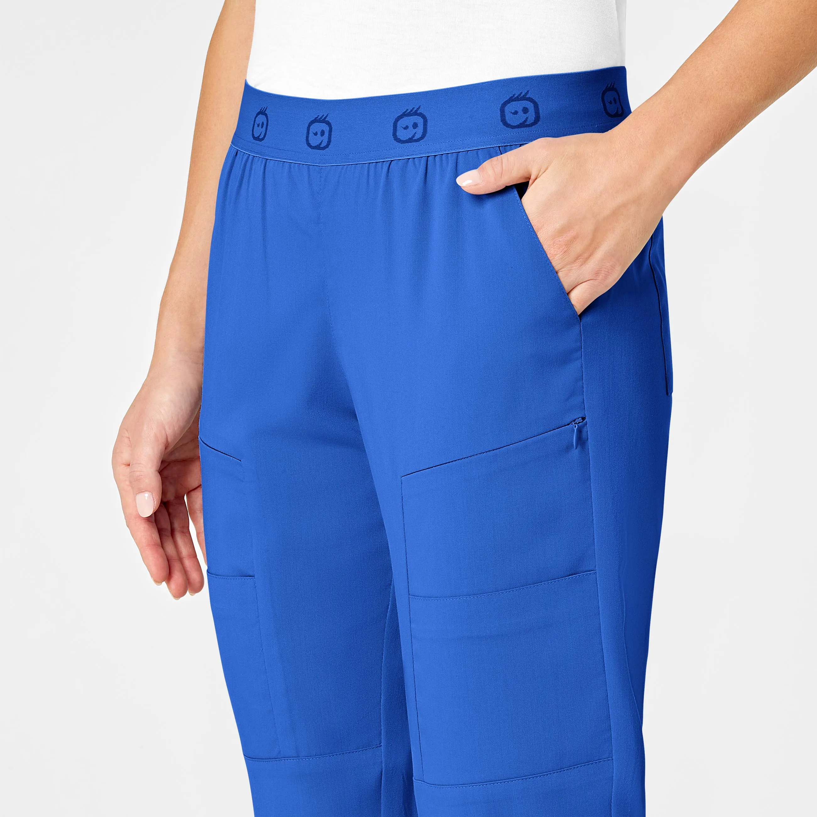 PRO Women's Slim Cargo Jogger Scrub Pant - Royal