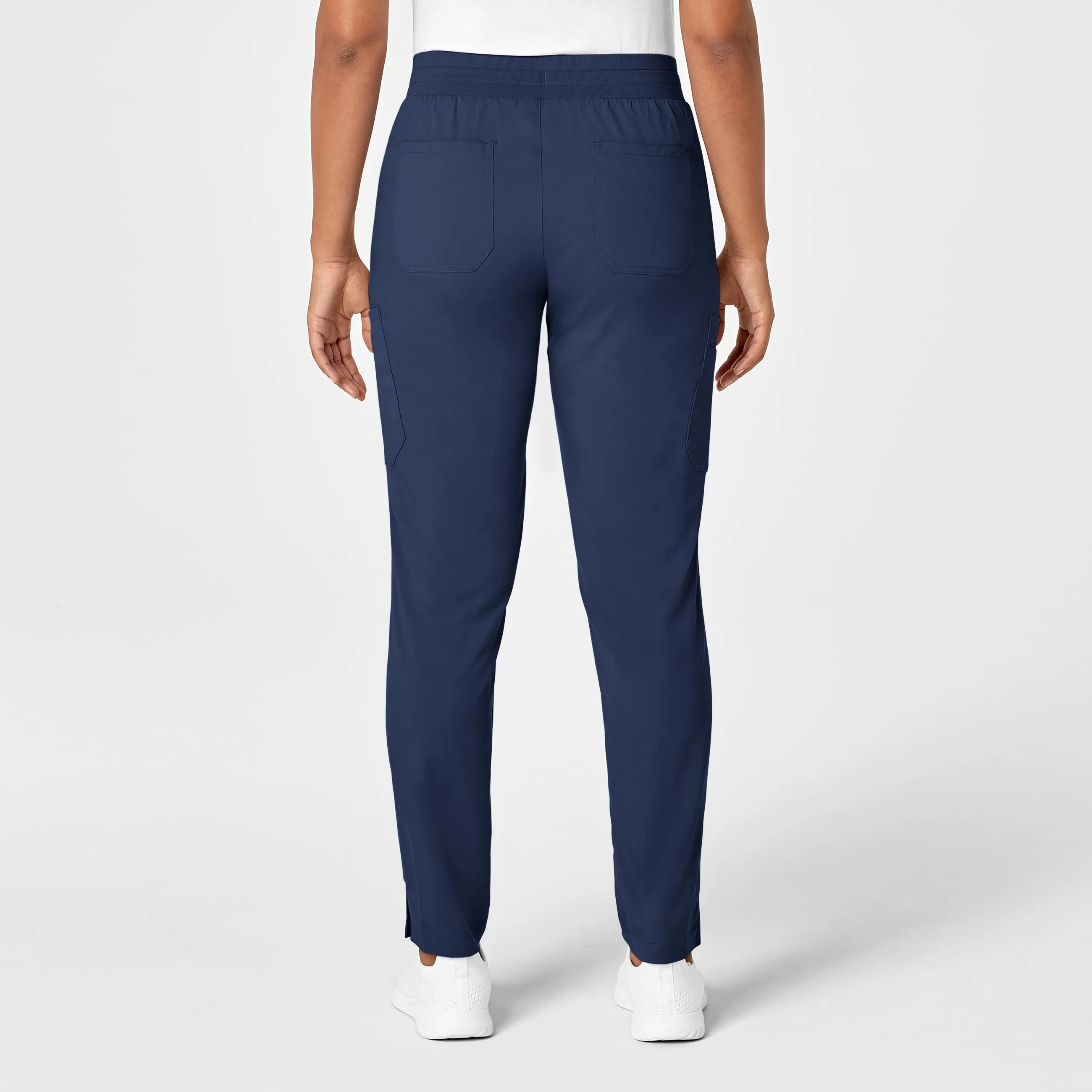 PRO Women's Slim Leg Cargo Scrub Pant - Navy