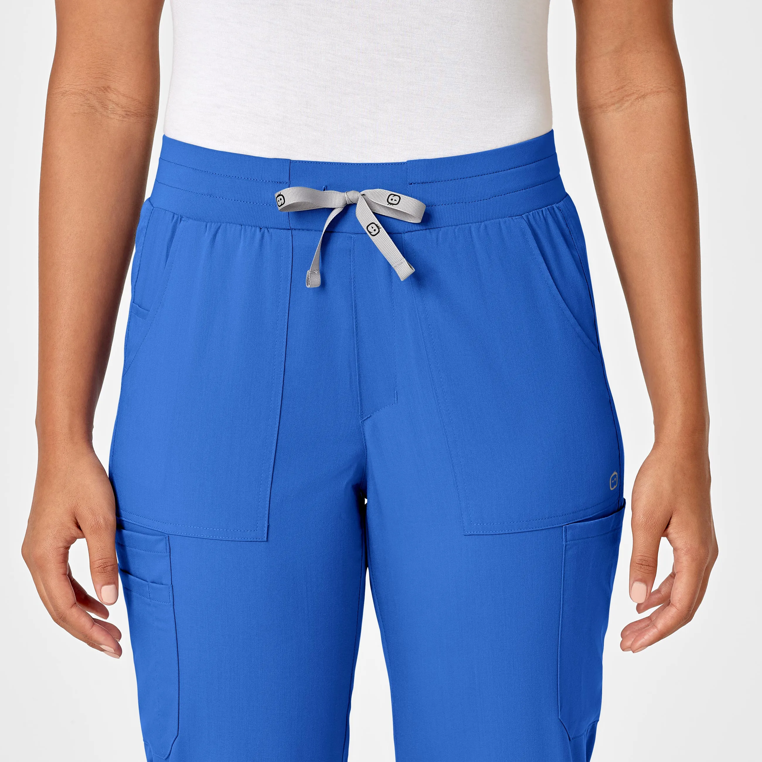 PRO Women's Slim Leg Cargo Scrub Pant - Royal