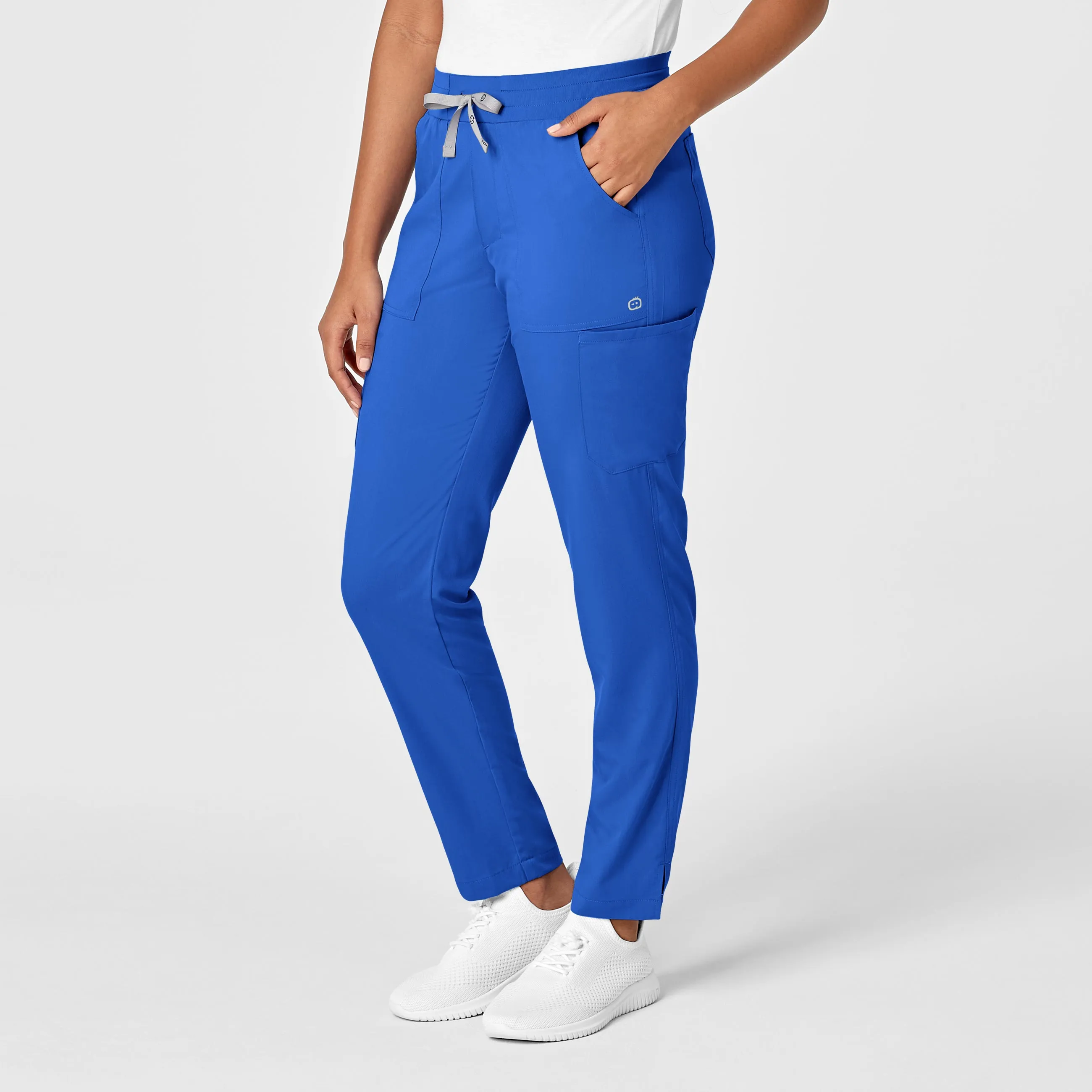 PRO Women's Slim Leg Cargo Scrub Pant - Royal