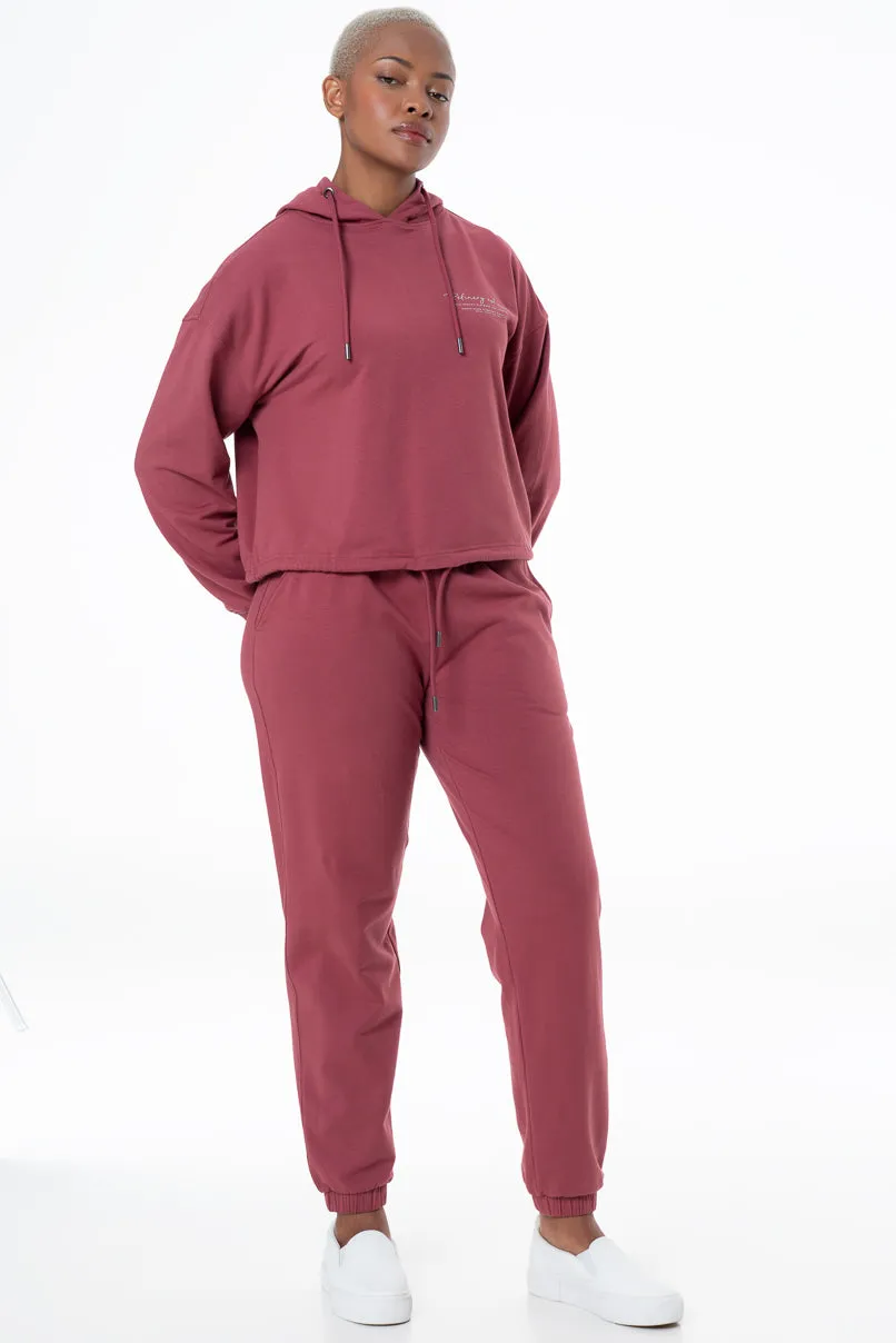 Relaxed Fit Track Pants _ 146937 _ Mauve