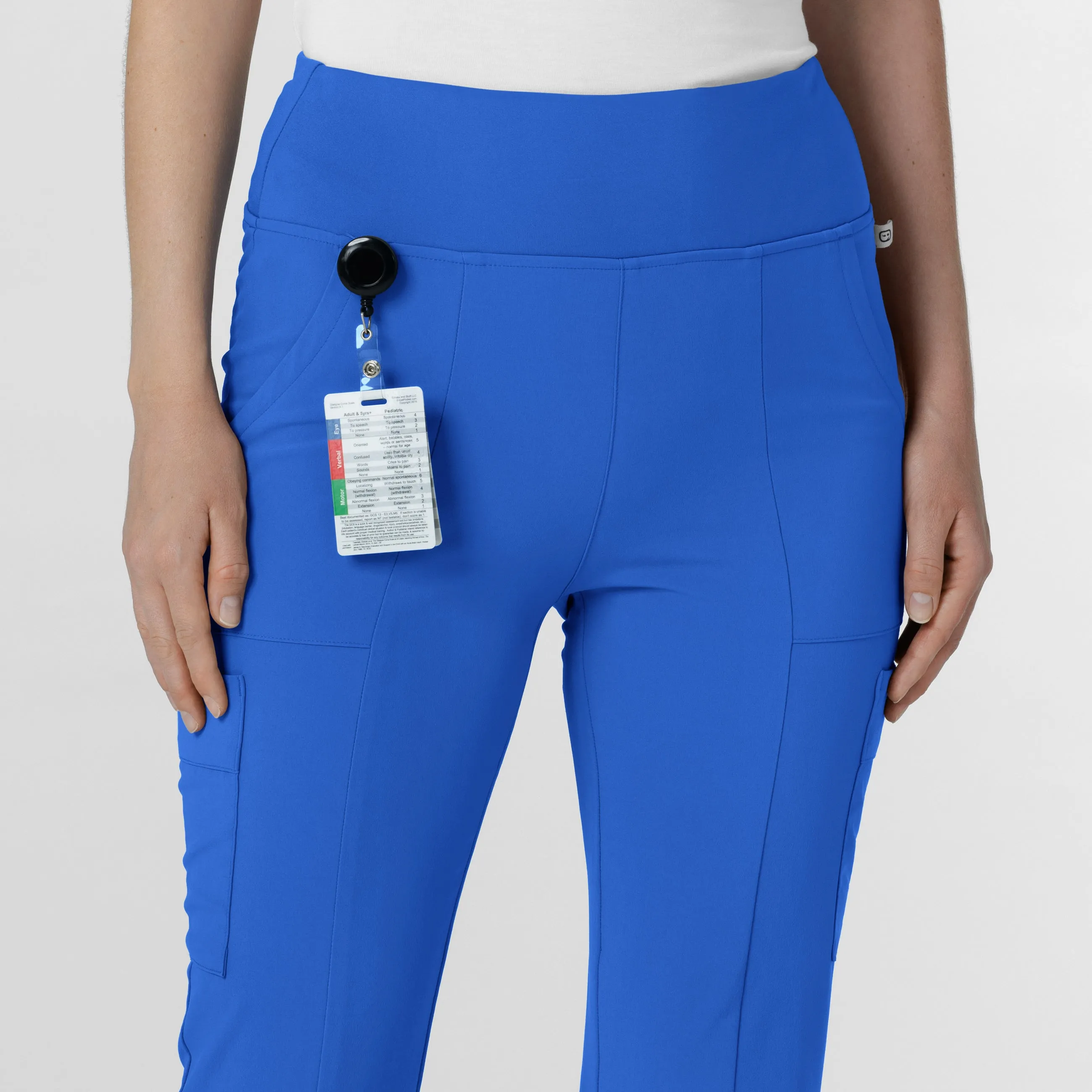 RENEW Women's Cargo Flare Scrub Pant - Royal