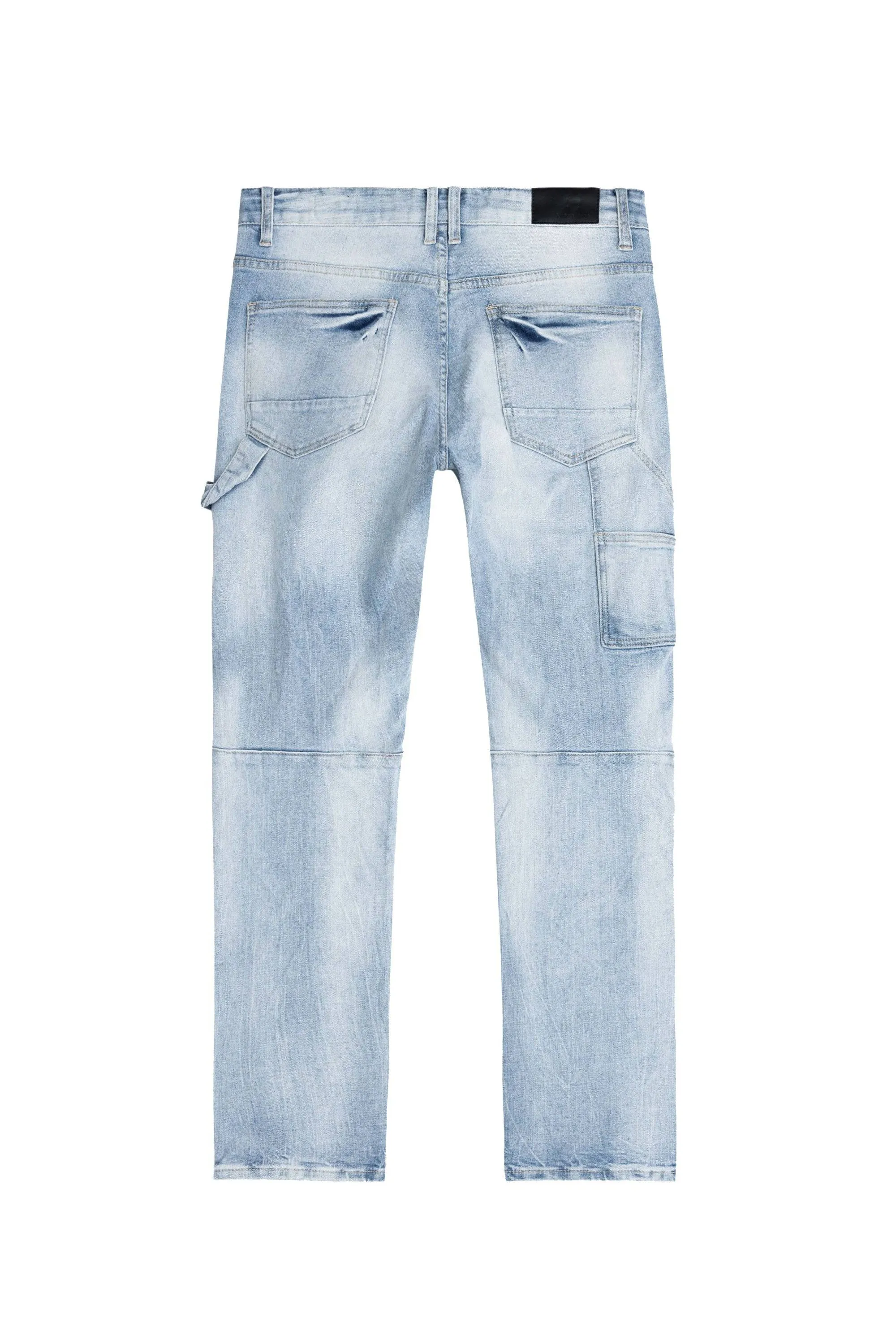 Rip & Repair Double Knee Jeans - Montauk Blue