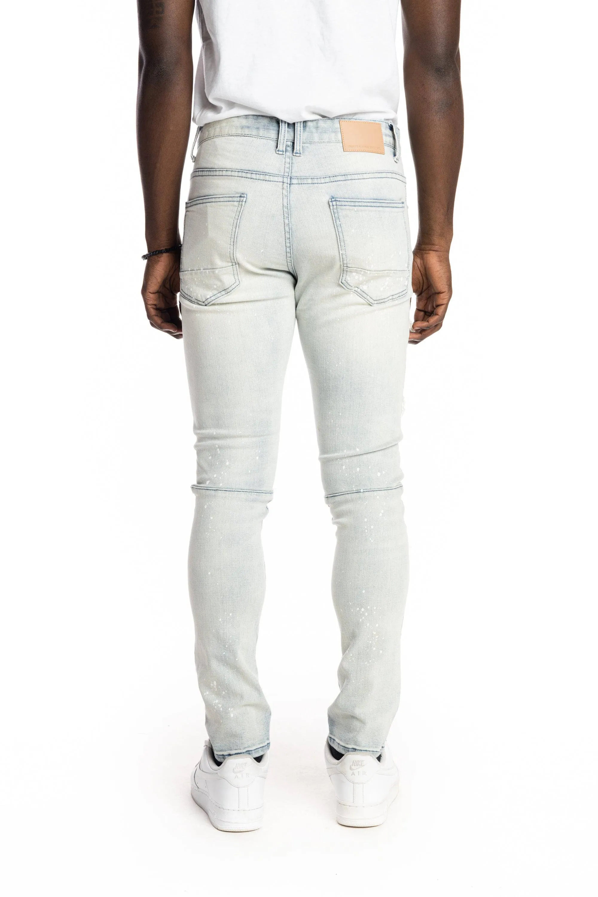 Rip And Repair Fashion Jeans - Hazy Blue