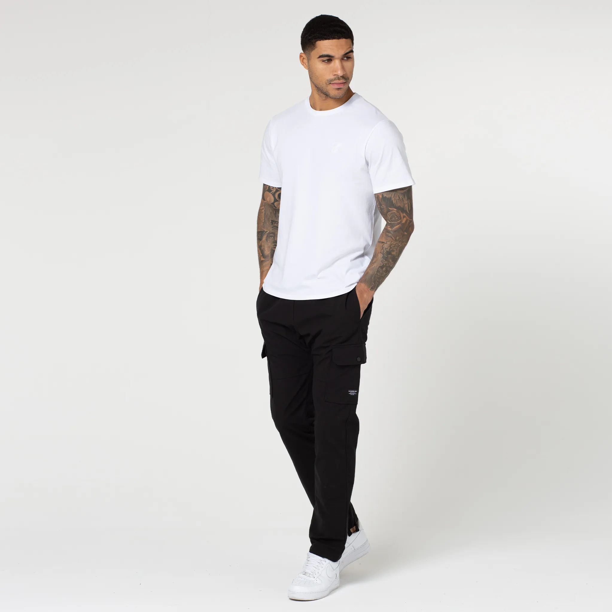 Ripstop Open Hem Cargo Pant | Black