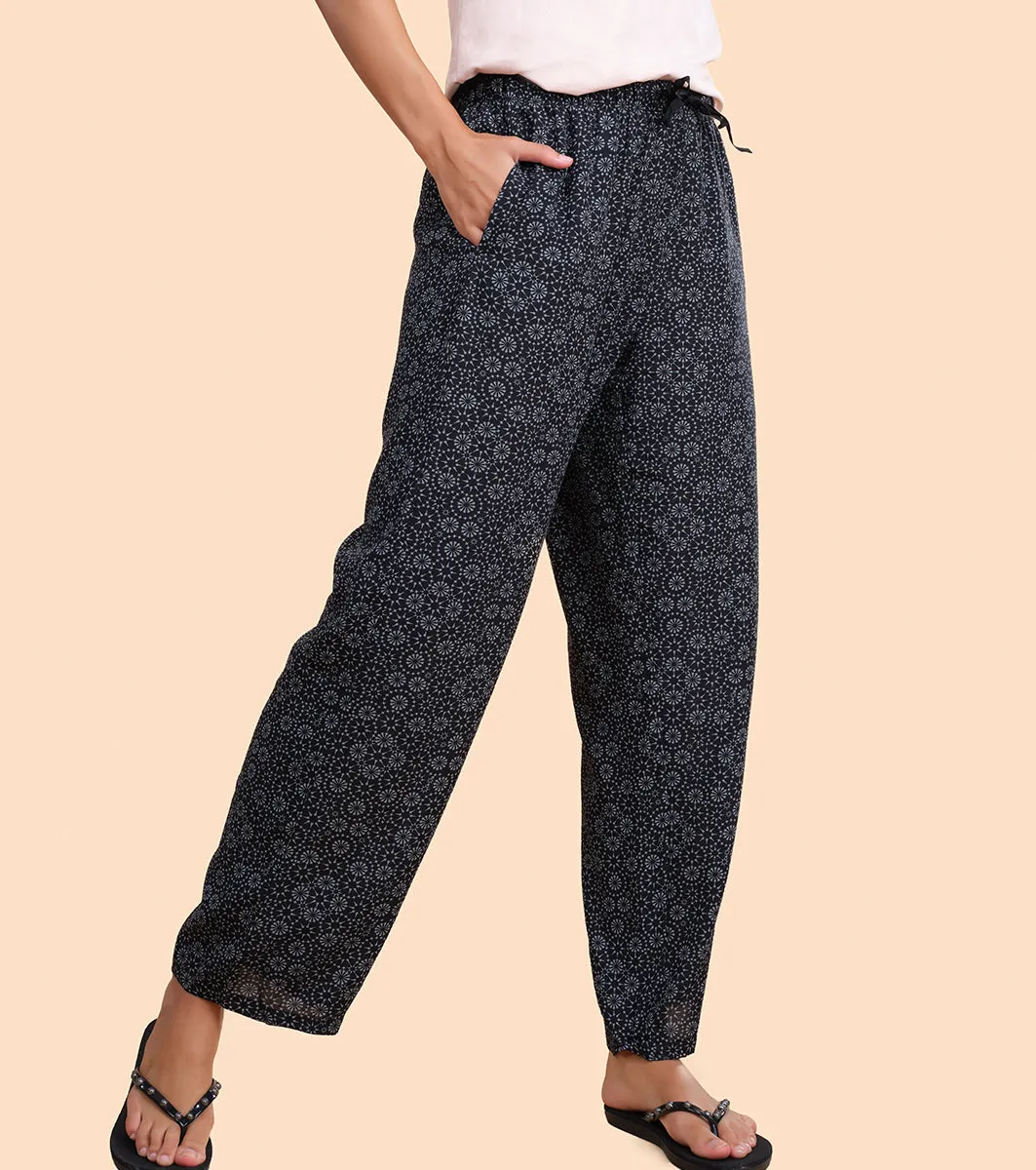 Slounge Pant | Modal Woven Printed Pull-On Pant