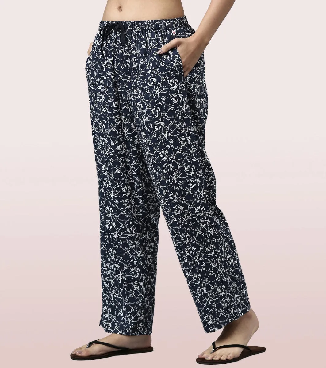 Slounge Pant Set | Modal Woven Printed Shirt And Pant Set