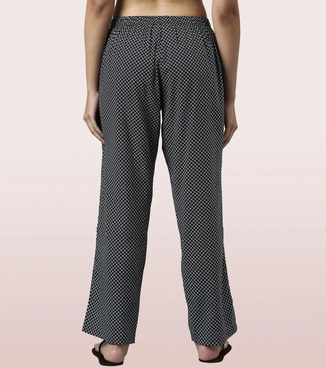 Slounge Pant Set | Modal Woven Printed Shirt And Pant Set