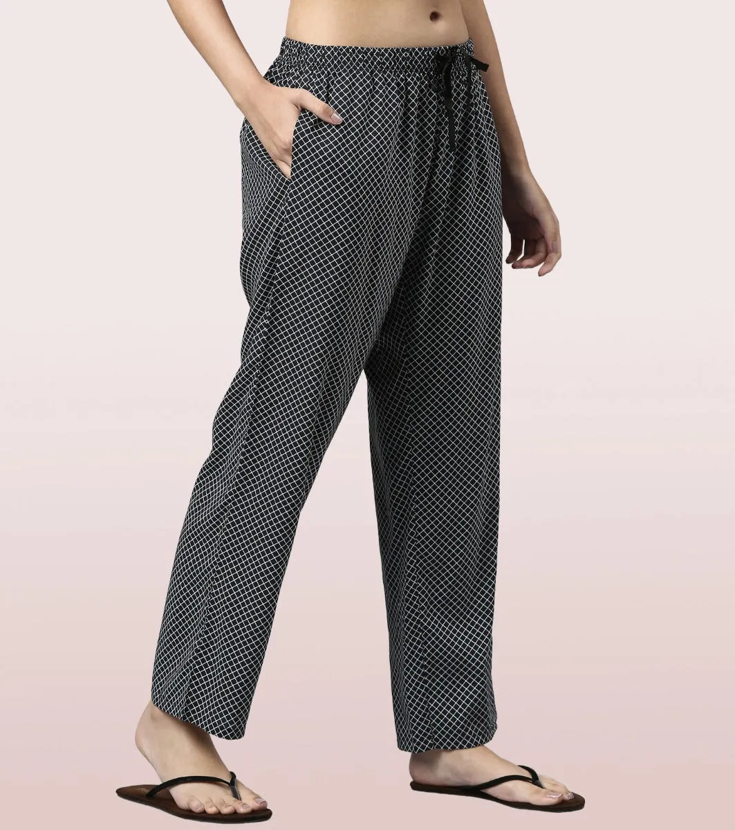 Slounge Pant Set | Modal Woven Printed Shirt And Pant Set