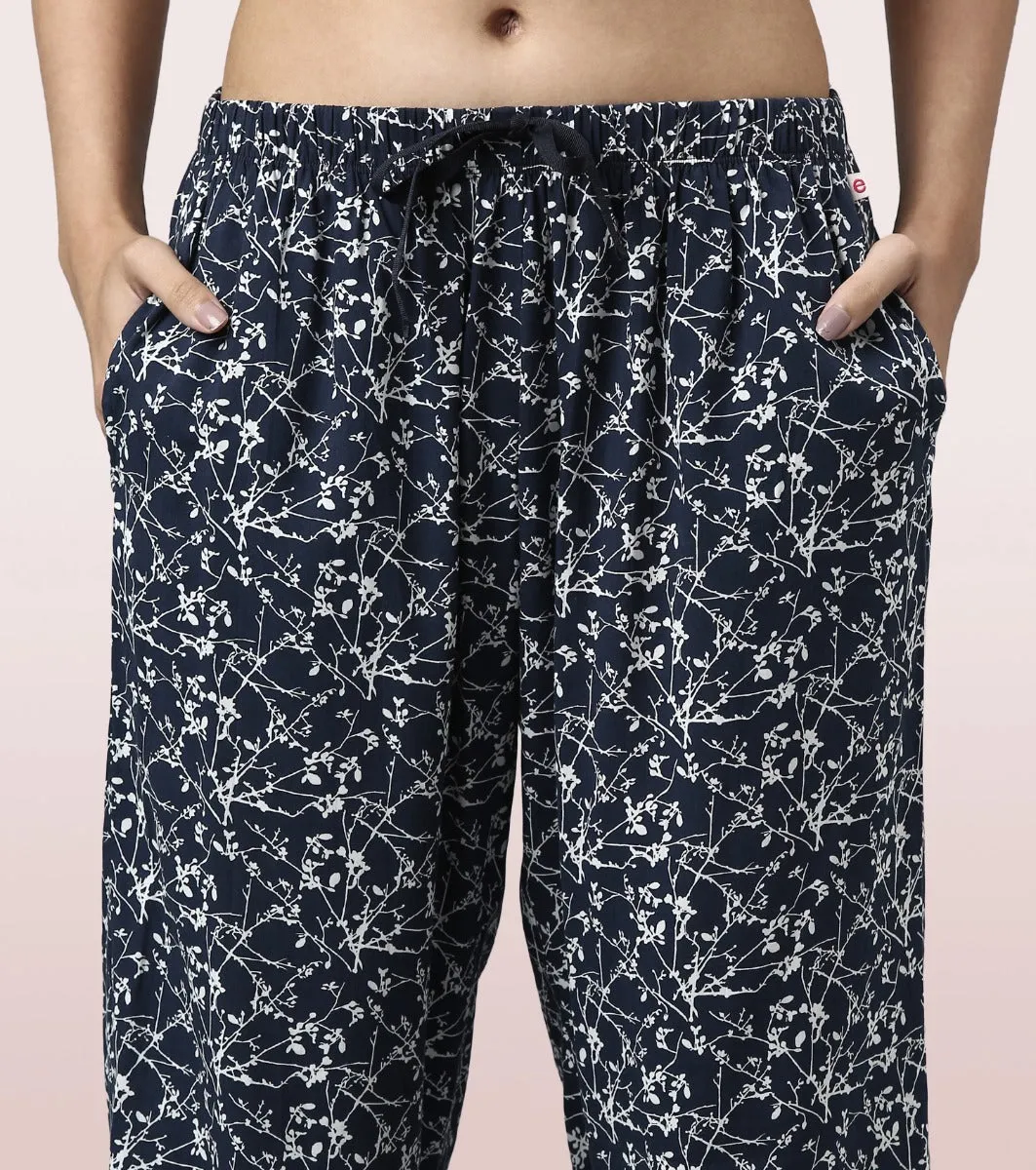 Slounge Pant Set | Modal Woven Printed Shirt And Pant Set