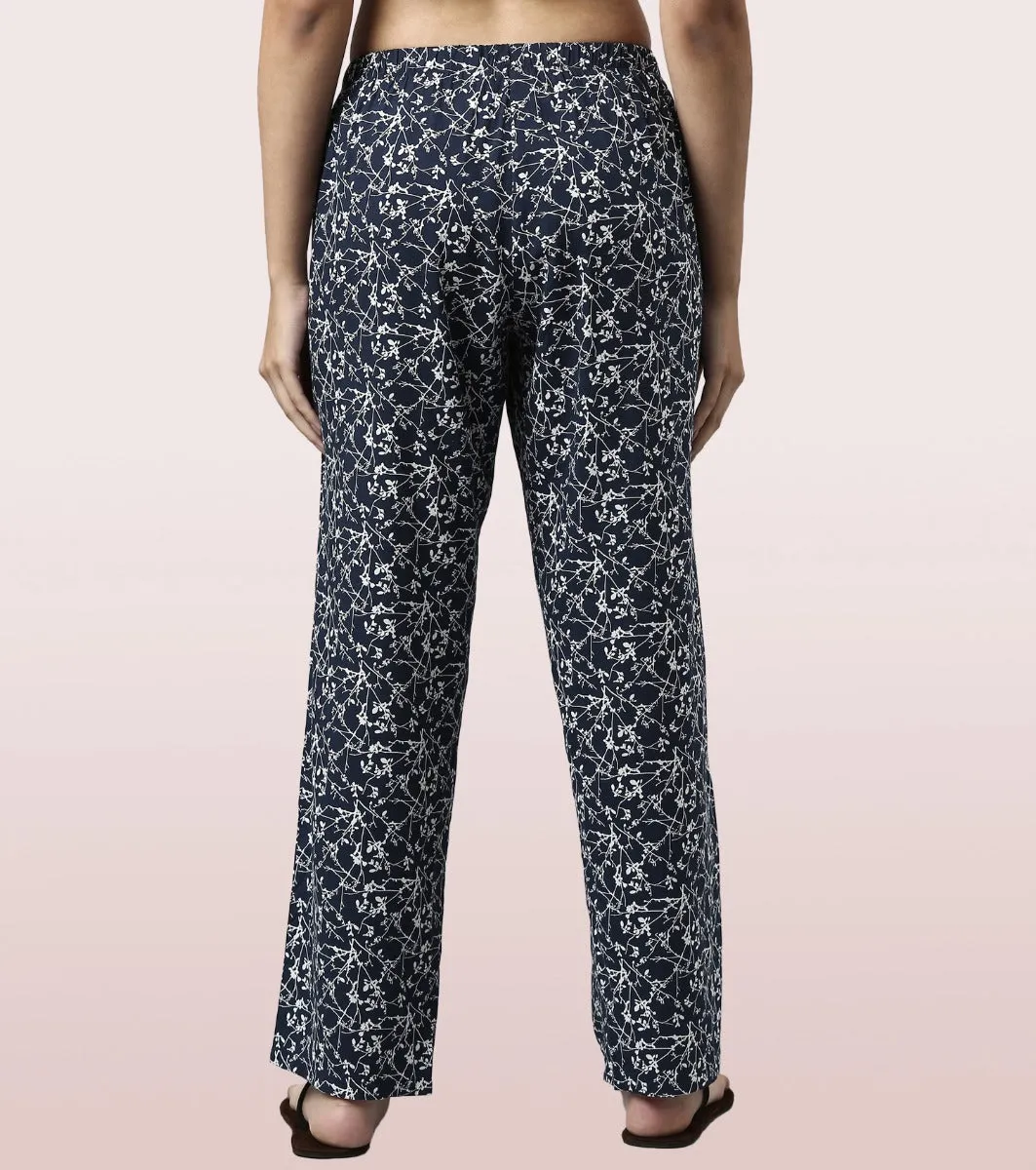 Slounge Pant Set | Modal Woven Printed Shirt And Pant Set