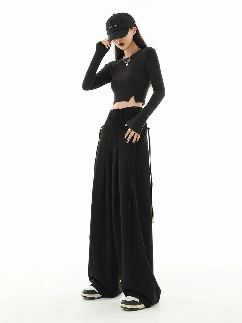 String Fling Korean Baggy Trousers