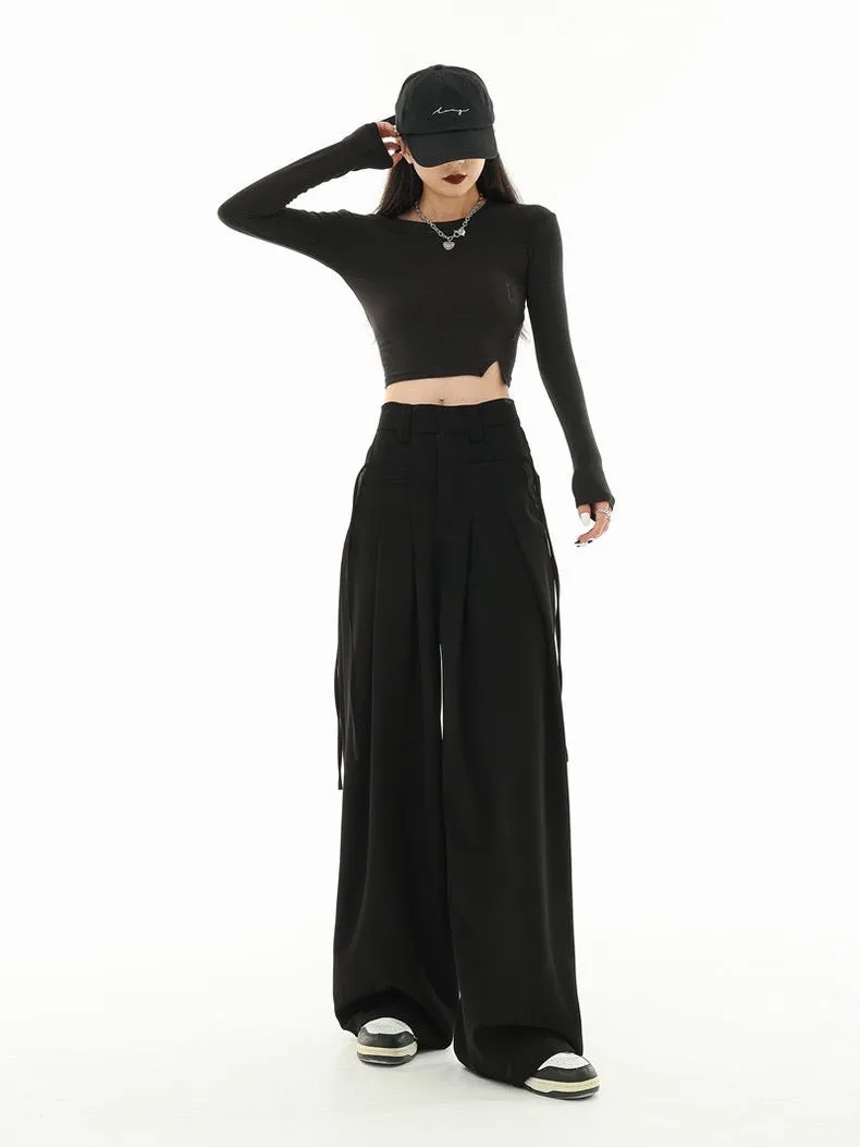 String Fling Korean Baggy Trousers