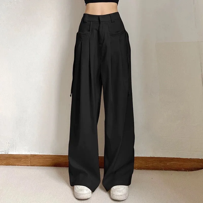 String Fling Korean Baggy Trousers