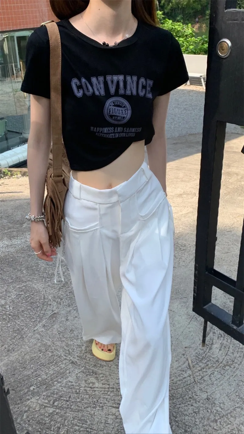 String Fling Korean Baggy Trousers