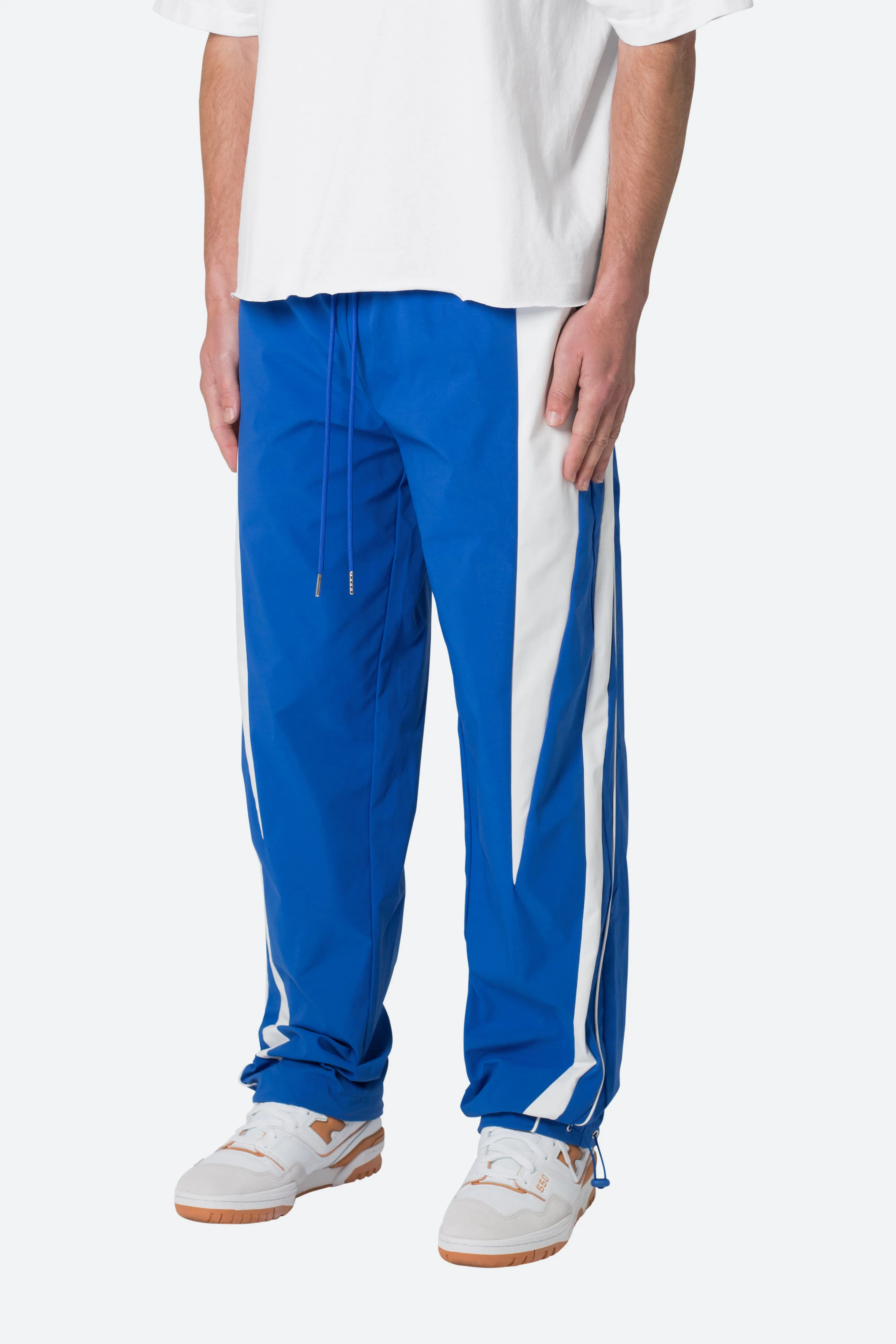 Striped Track Pants - Blue/White