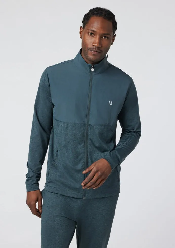 Sunday Element Track Jacket: Grove Heather