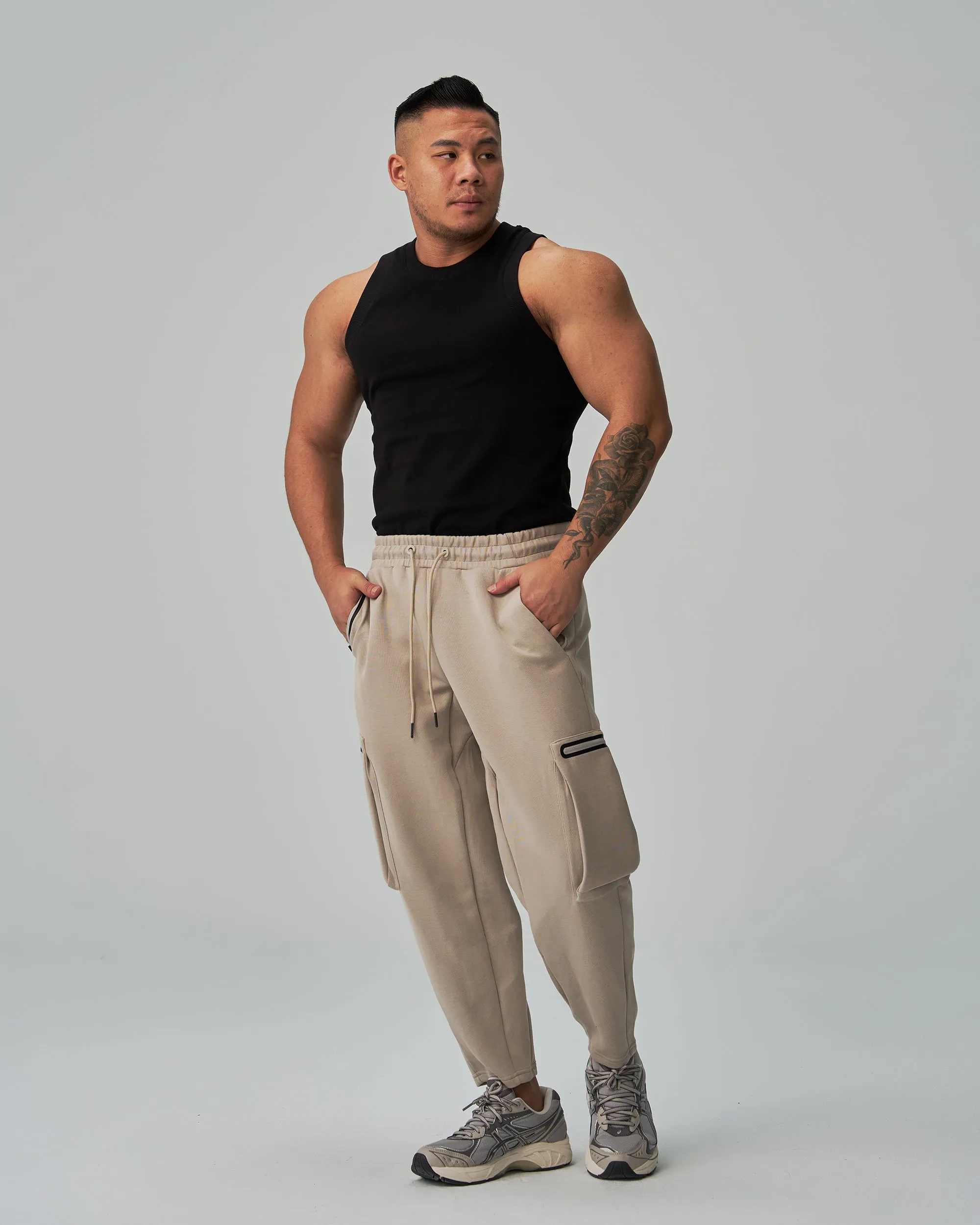 Track Side Pockets Straight Joggers