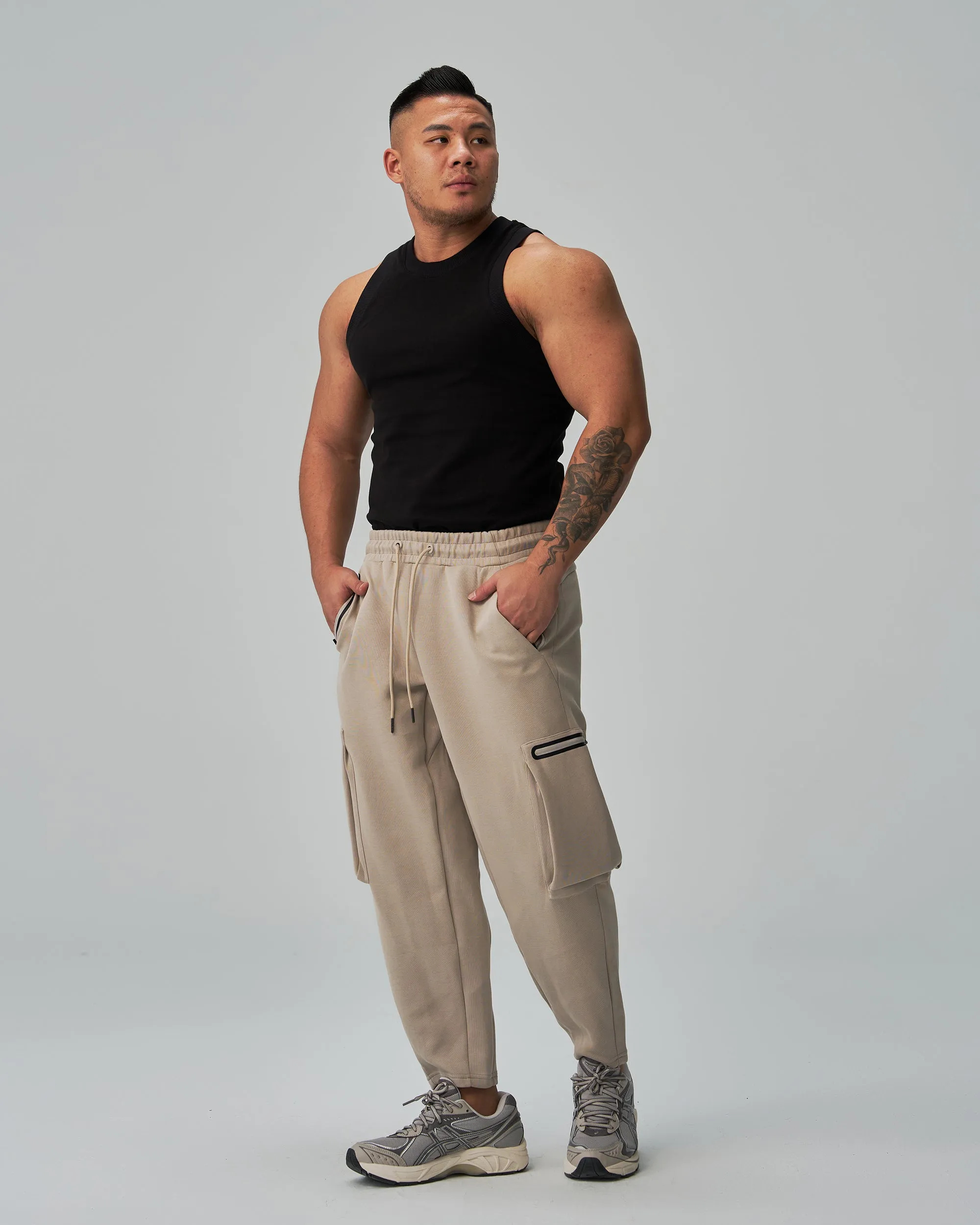 Track Side Pockets Straight Joggers