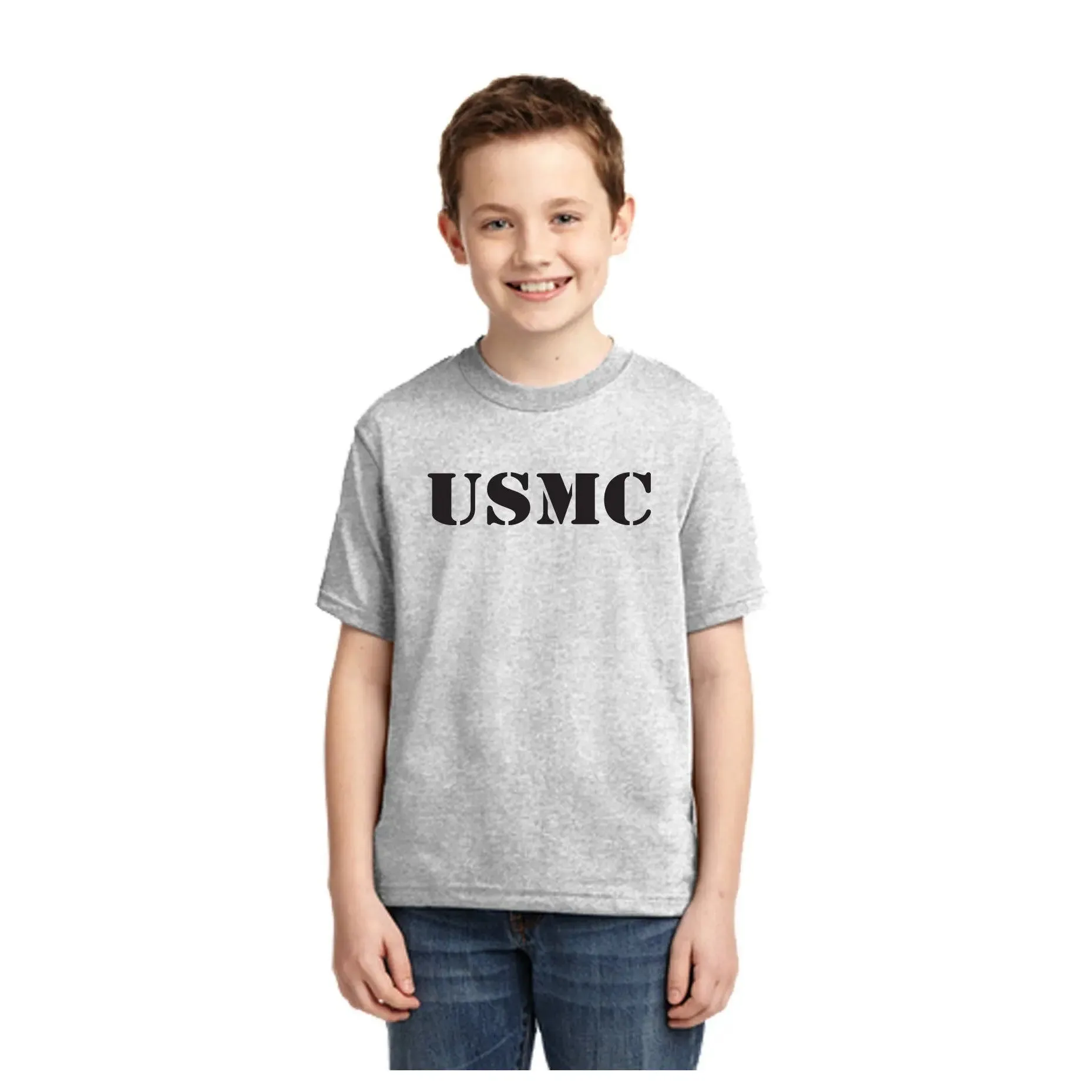 USMC Youth Sport Gray Tee