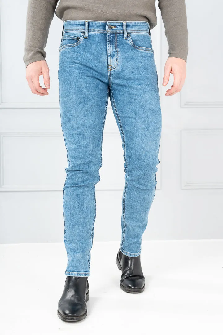 Vintage Blue Power-Stretch Slim Fit Jeans