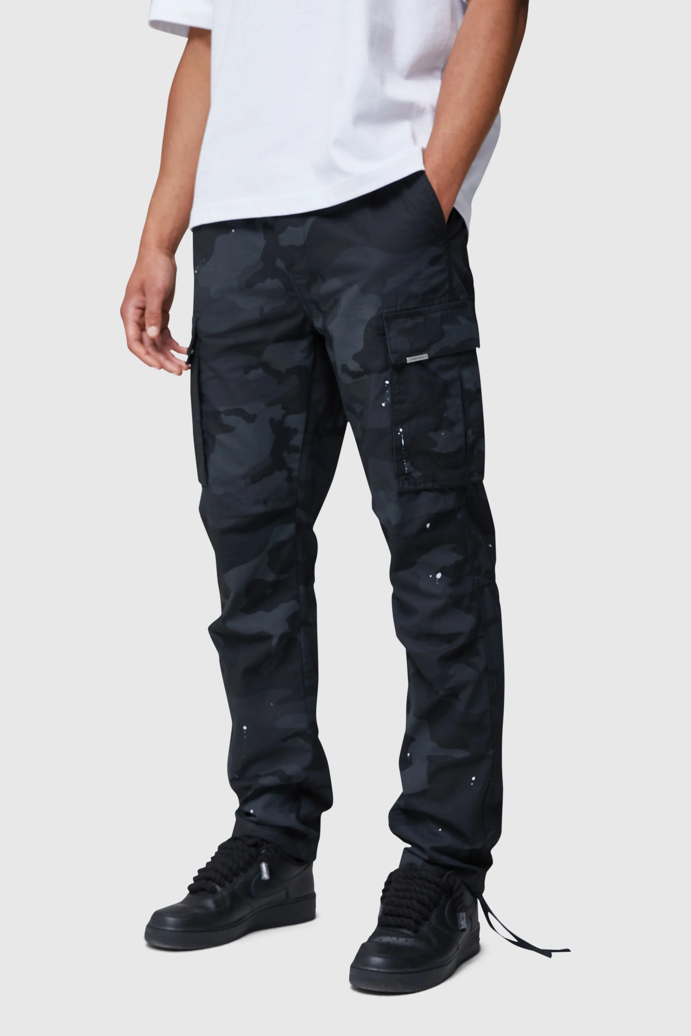 VOLANTE CARGO PANT - BLACK CAMO