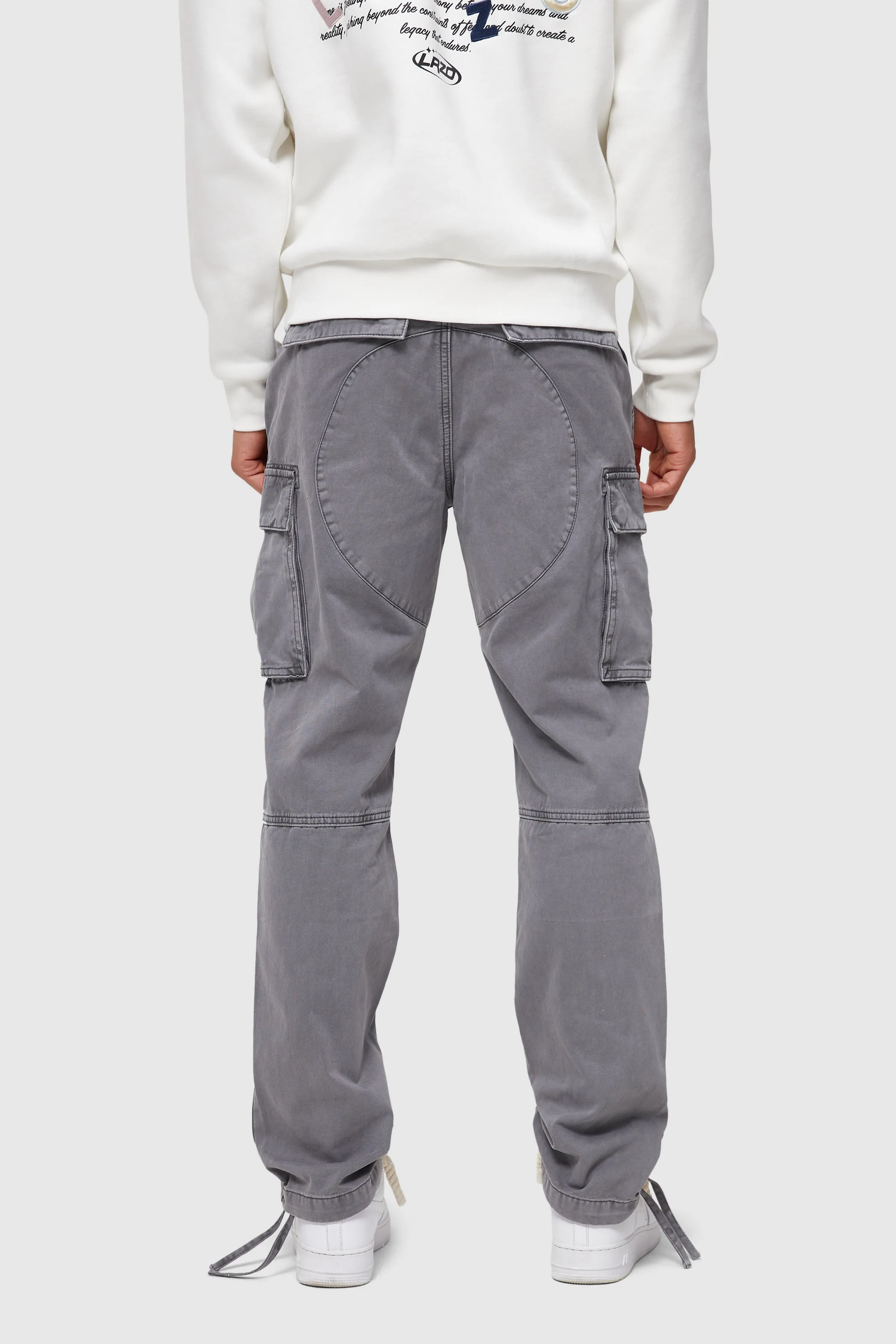 VOLANTE CARGO PANT - GREY WASH