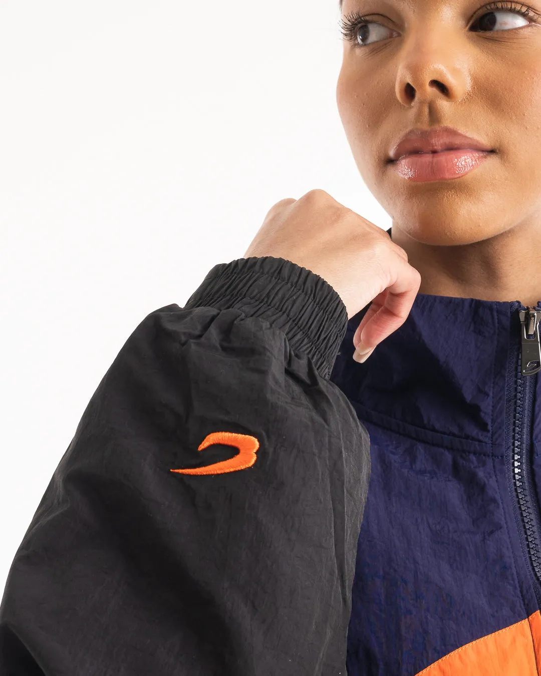 Walker Track Jacket - Black/Navy/Orange