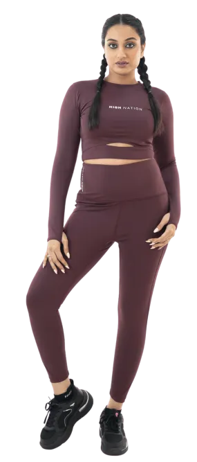 Wine Red Legging