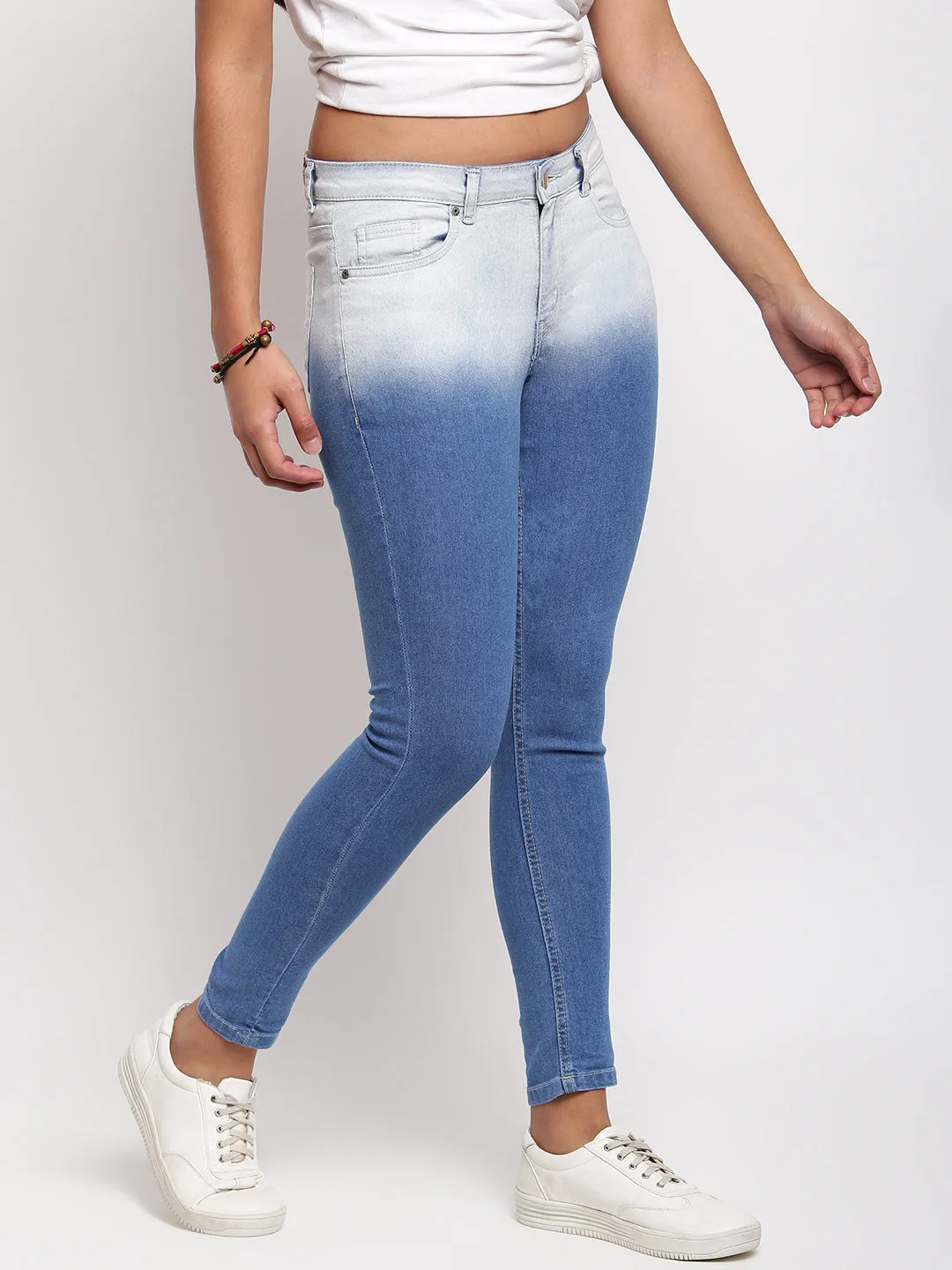 Women Dark Blue Skinny Fit Denim Jeans